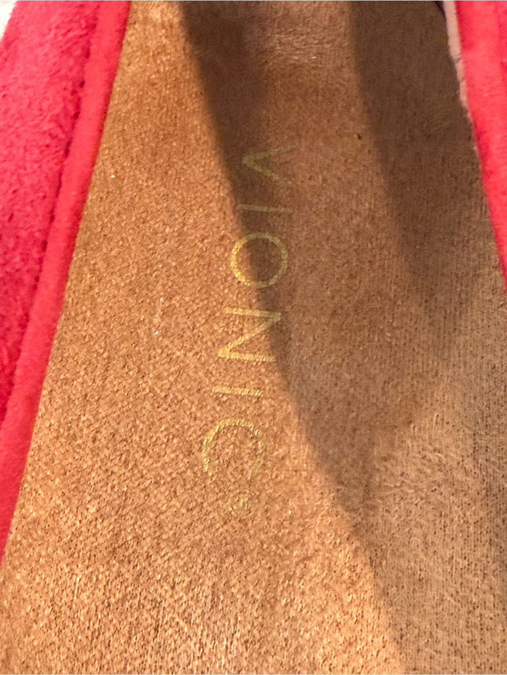 Vionic Klara Red Suede Ballet Flats Square Toe 8 - Picture 10 of 11